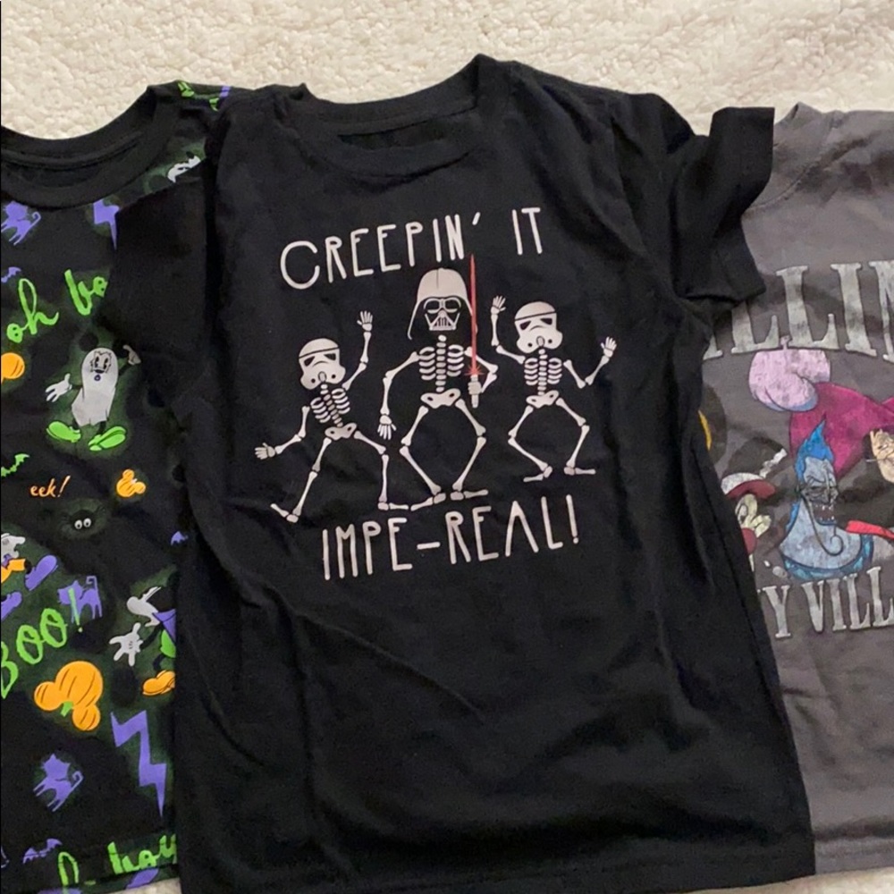 Boys Disney/Star Wars Halloween shirts